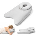 Doulami Face Down Pillow for Massage & BBL Recovery, Ergonomic Prone Pillow with Face Hole, 15.5° Wedge Pillow for Eye Surgery Recovery, Memory Foam Pillow, Washable Cover